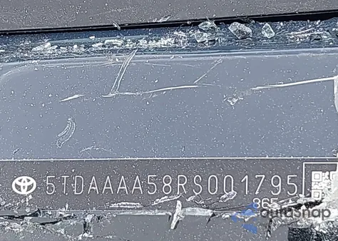 2024 Toyota Grand Highlander Limited/Xle from USA, damaged, VIN 5TDAAAA58RS001795